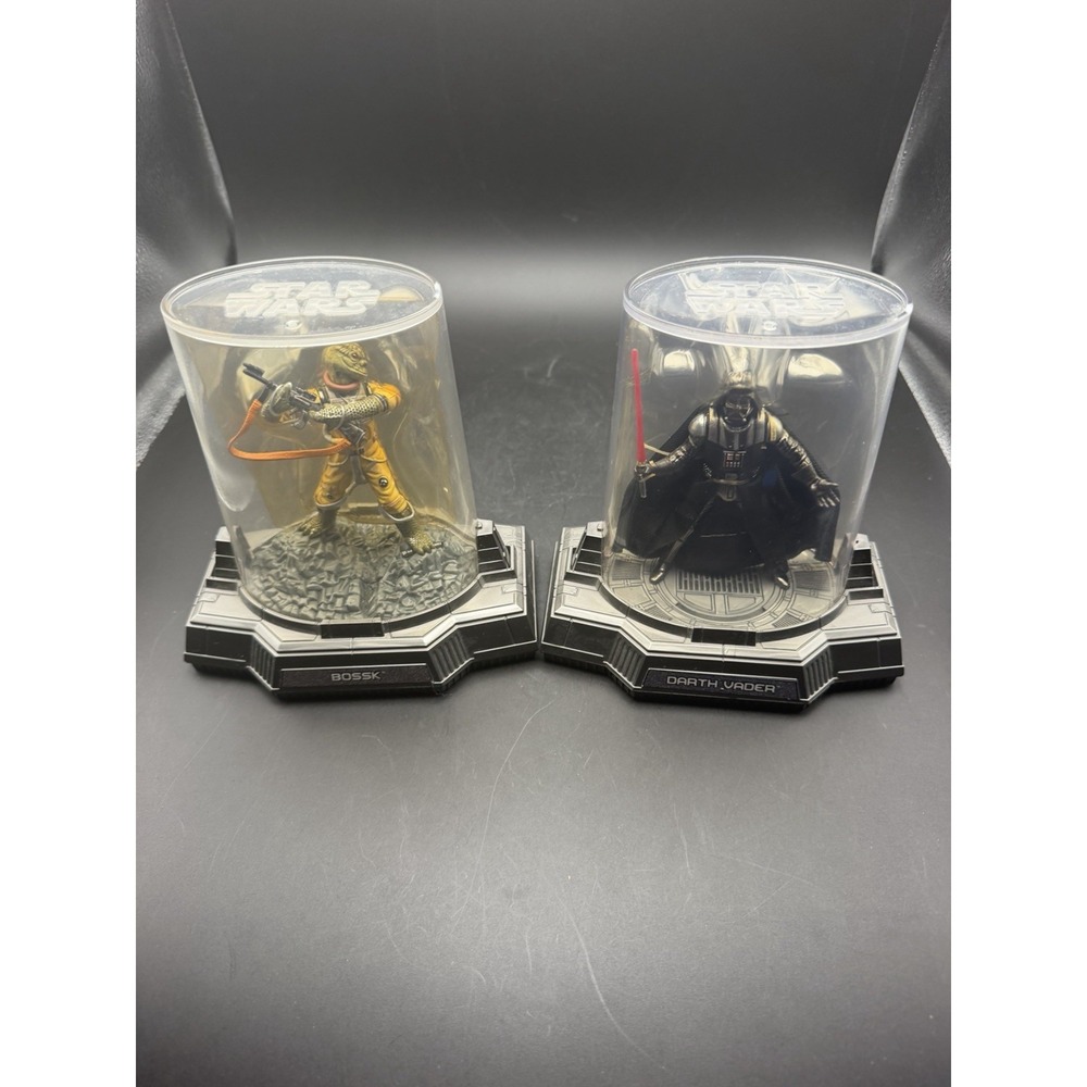 Hasbro Star Wars Titanium Series Darth Vader & Bossk Figurines 2005